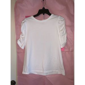 kate spade ruched sleeve tee